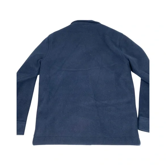 Old Navy Boys Winterized Shacket In Navy Size XL 14-16 Sherpa Lined Snap Front